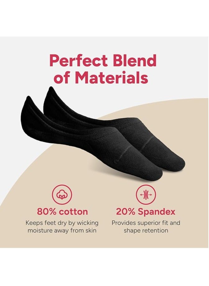 DUNISO 6 Pairs Women's Thin No Show Socks Non Slip Flat Boat Liner Sock - Image 3