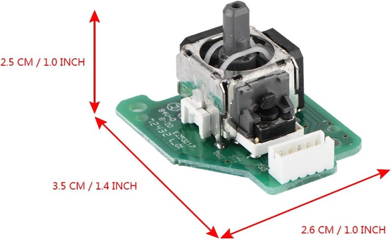 Tangxi 3D Joystick for Wii U, Left & Right Analog 3D Joystick Sticks Replacement for Wii U Gamepad Controller - Image 3