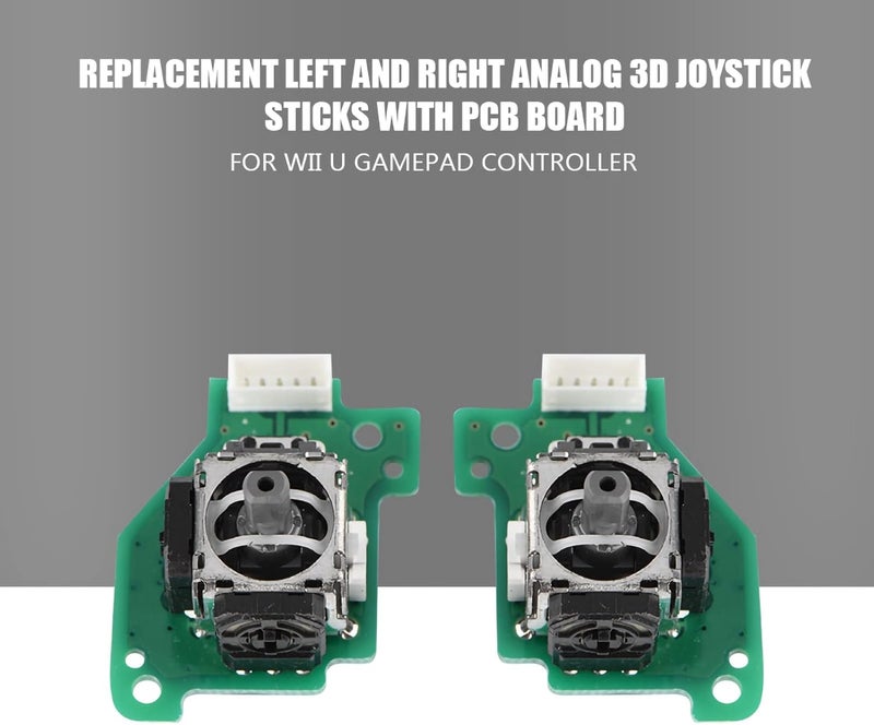 Tangxi 3D Joystick for Wii U, Left & Right Analog 3D Joystick Sticks Replacement for Wii U Gamepad Controller - Image 2