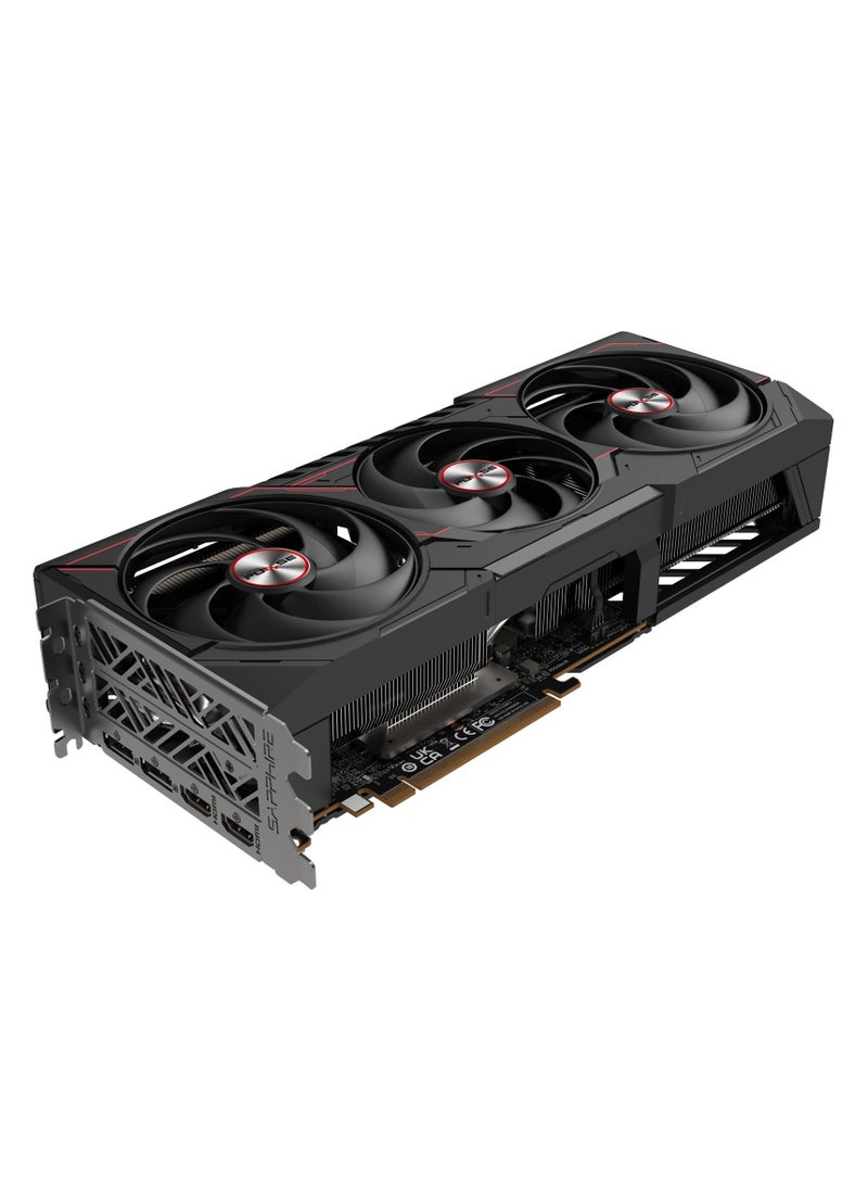 Sapphire - Pulse AMD Radeon™ RX 9070 XT 16GB GDDR6 Graphics Card - PCIe 5.0, 2970 MHz Boost Clock, 64 Compute Units, 64MB Infinity Cache, 4K/8K Resolution Support, Tri-X Cooling, AV1 Encode/Decode, FreeSync, HDMI 2.1, DisplayPort 2.1, 304W Power Consumption | 11348-03-20G - Image 1