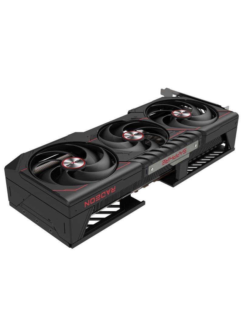 Sapphire - Pulse AMD Radeon™ RX 9070 XT 16GB GDDR6 Graphics Card - PCIe 5.0, 2970 MHz Boost Clock, 64 Compute Units, 64MB Infinity Cache, 4K/8K Resolution Support, Tri-X Cooling, AV1 Encode/Decode, FreeSync, HDMI 2.1, DisplayPort 2.1, 304W Power Consumption | 11348-03-20G - Image 1