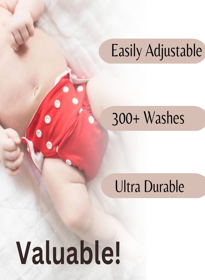 Yours Choice Mamppi Reusable Diaper For New Born Baby|Adjustable Size|Waterproof|Pocket Cloth Diaper Nappies|2 Diaper With 2 Insert Pad For Babies|Infants|Toddlers|Set Of 2|(Hot Pink&Blue) - Image 2