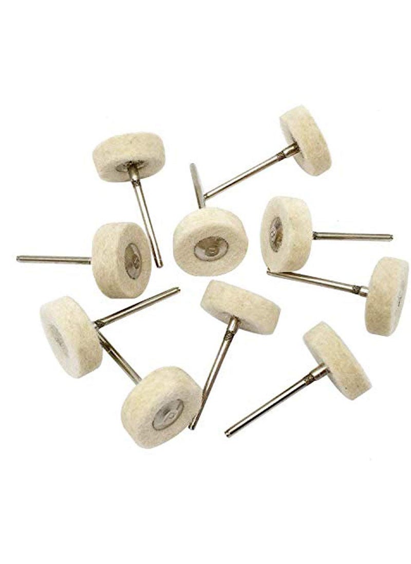 DIY Crafts DIY Crafts Design No 1 Pack Of 10 Pcs Mounted Cotton Polishing Buff Wheel 235mm Shank for DremDesign No 1 Pack Of 10 Pcs  - Image 1