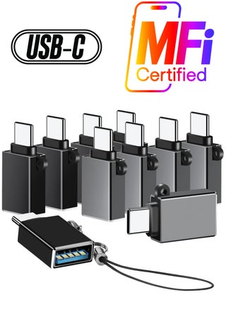 SYOSI 10 Pcs USB C to USB A Adapters, USB C Male to USB A Female 3.0 Adapter Type C Thunderbolt 4 OTG Converter for iPhone, MacBook, iPad, Android, Laptop, PC - pzsku/Z4A02F00C5B48292204B5Z/45/_/1738233676/2a409cf1-4573-4b3c-bd29-200e9067fb79