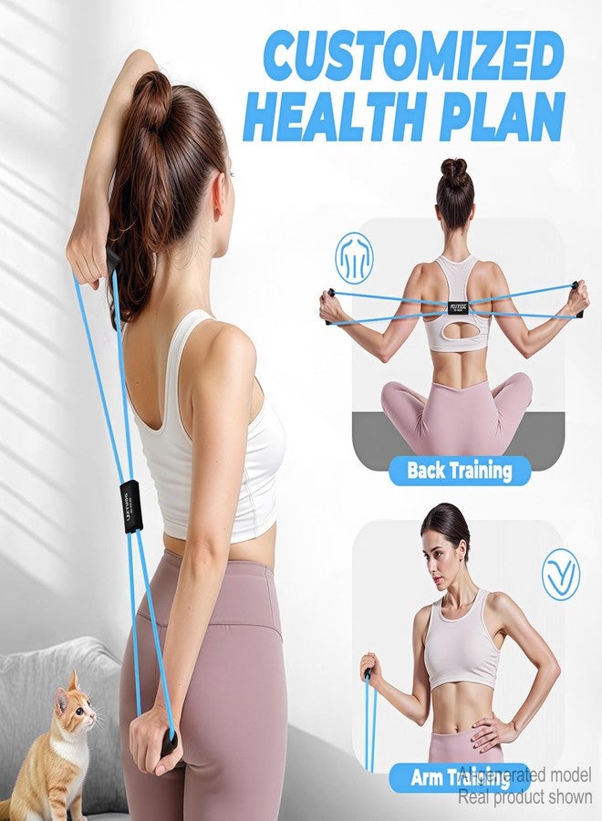 KUTIZE Resistance Bands with Handles, Figure 8 Resistance Bands for Women Men, 8 Shaped Exercise Bands for Arm, Chest, Shoulder & Back Workout, Home Gym Equipment for Yoga, Pilates, Physical Therapy - Image 3