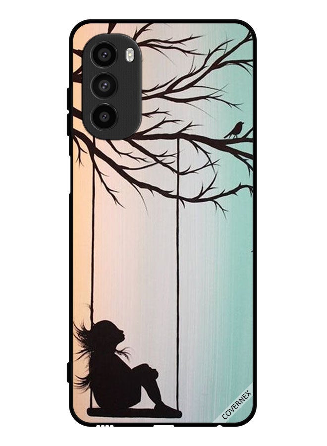 Covernex Protective Case Cover For Motorola Moto G52 Sad Little Girl Art Paint - Image 1