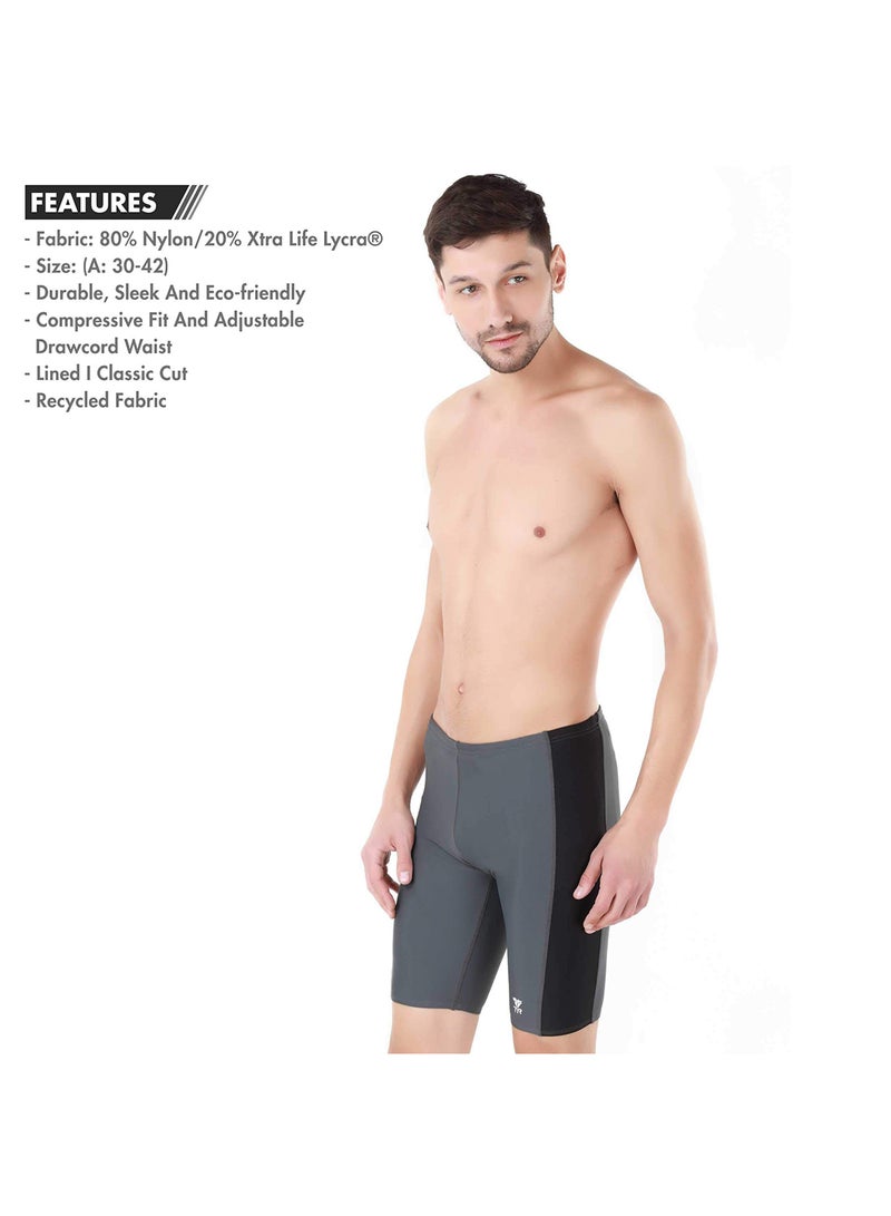 TYR Alliance Swimming Jammer for Men (Grey,3XL) - Image 3
