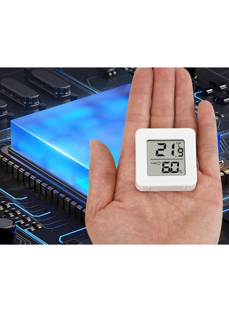 3 Pieces High Precision Digital Thermo Hygrometer, Indoor Temperature and Humidity Monitor for Home, Compact Portable Wall Mountable Design - Image 1