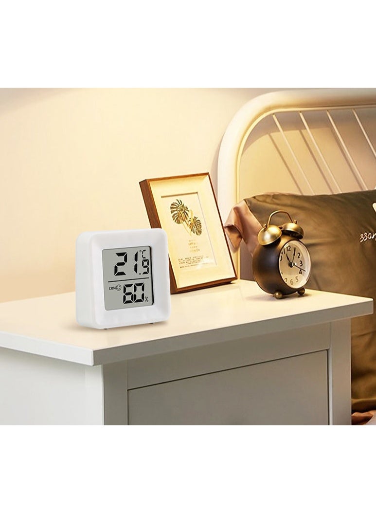 3 Pieces High Precision Digital Thermo Hygrometer, Indoor Temperature and Humidity Monitor for Home, Compact Portable Wall Mountable Design - Image 2