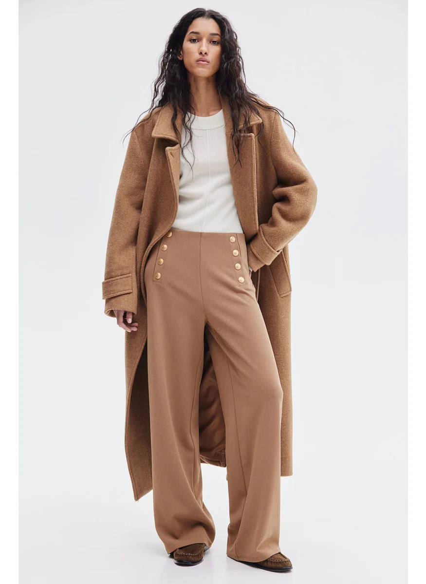 اتش اند ام Button-Front Trousers