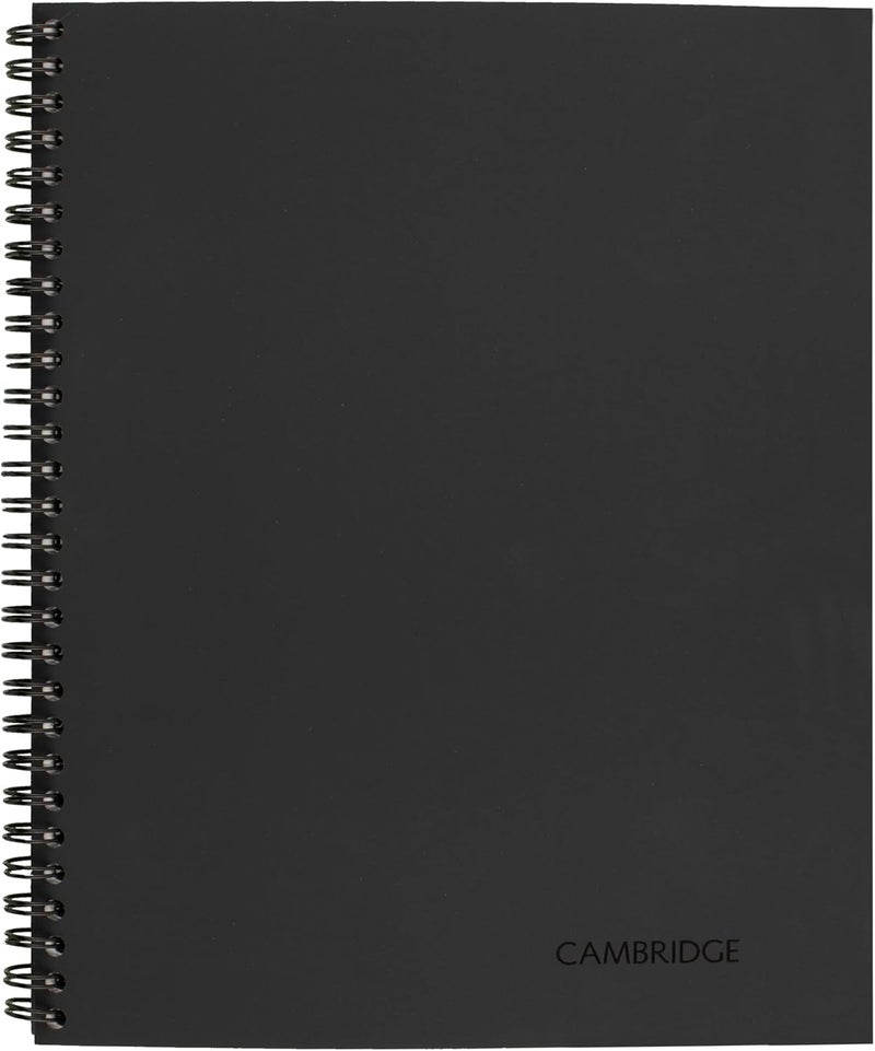 Cambridge 06132 Side Bound Guided Business Notebook - Linen Cover, 80 Sheets, 11 x 8 1/4 Inches - Image 1