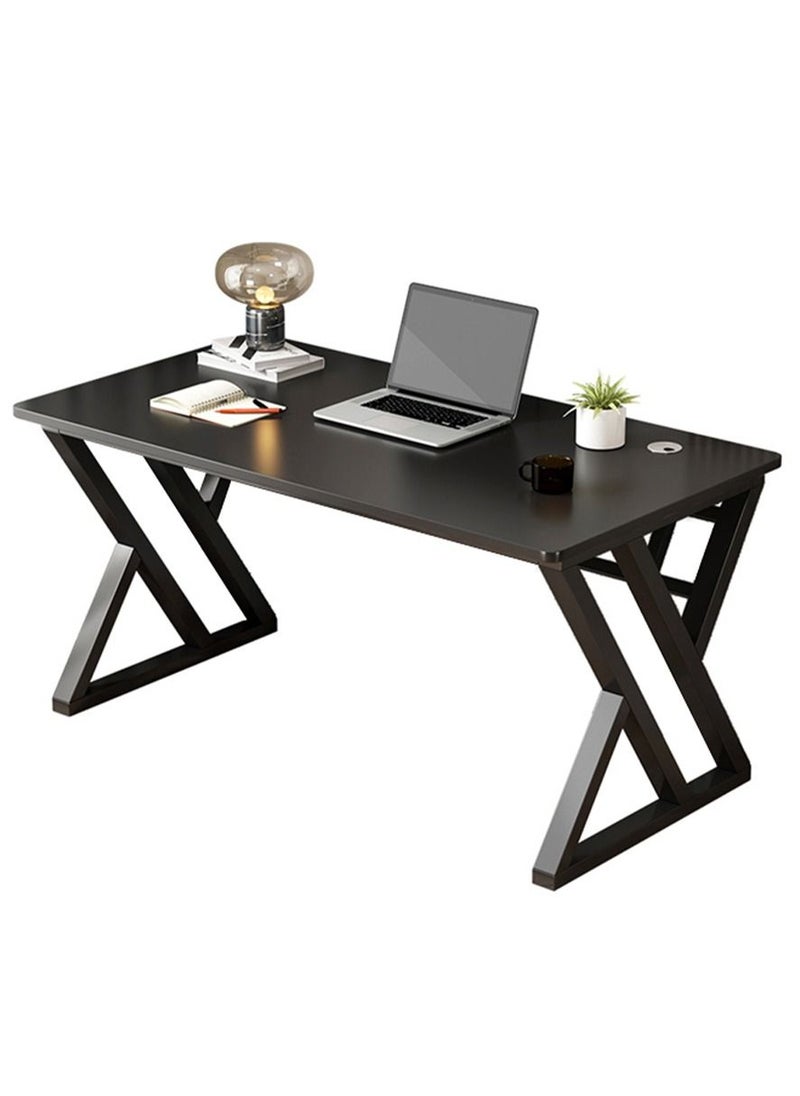 Arabest Exquisite Modern Home Office Desk Computer Desk Industrial Style Desk Study Writing Workstation with Sturdy Metal Frame Table,Computer Gaming Desk,Vanity Desk, Bedside Tables（80*60*75cm）  - Image 1