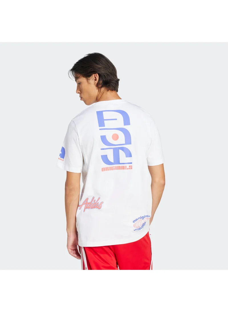 adidas أديداس تي شيرت رجالي أبيض أوريجينالز