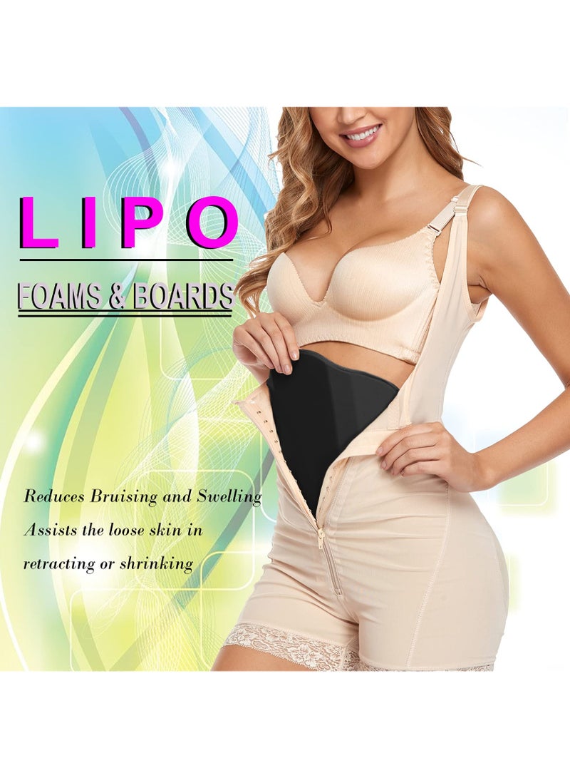 Jourvent Compression Lipo Foam Abdominal Board Post Surgery Liposuction Support Black for Recovery and Pain Relief - Image 4