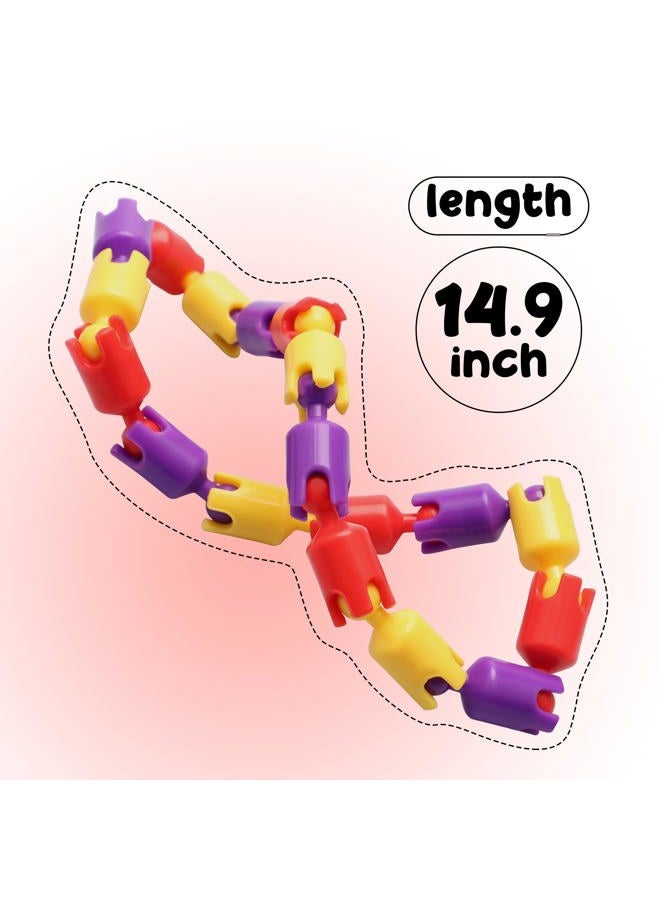 Boxgear Sensory Fidget Toys - 6PCS Multicolor Twisty Fidget Toys for Adults, Boys, Girls for Relaxation,Anxiety Stress Relief, Decompression-Squeeze, Twist, Chain Spinner Alternative Gift - Image 3