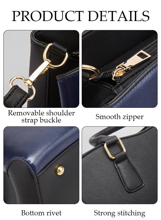 DUNISO 4pcs Women Fantionable Handbag and Satchel Clutch Purse Leather Tote Shoulder Bag Large Satchel Top Handle Work Bag Crossbody bag Set - Image 3