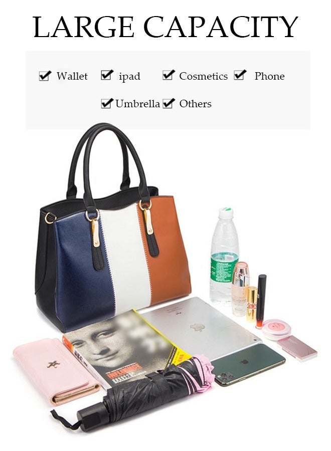 DUNISO 4pcs Women Fantionable Handbag and Satchel Clutch Purse Leather Tote Shoulder Bag Large Satchel Top Handle Work Bag Crossbody bag Set - Image 5