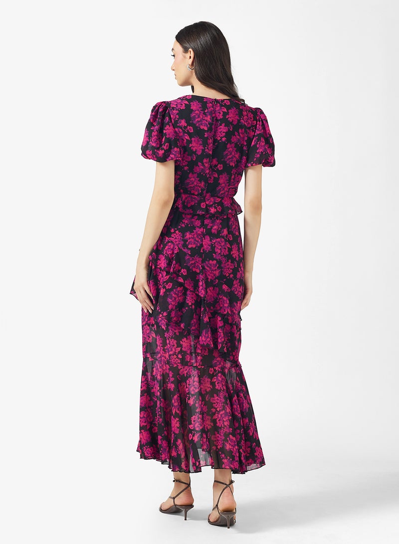 ايلا فستان حورية البحر بطبعة زهور - Image 2