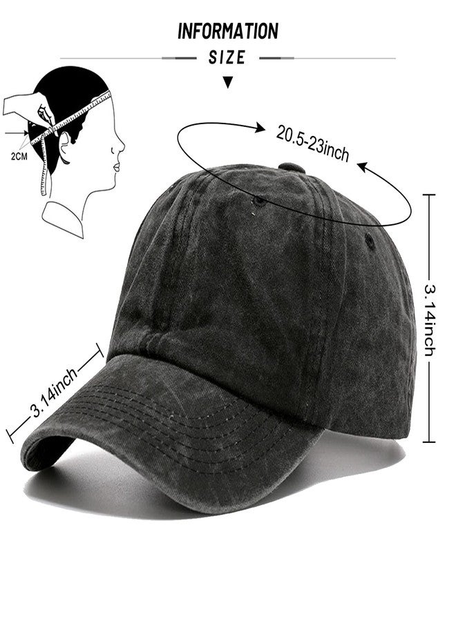 Ultrafun 6 Pack Unisex Vintage Baseball Cap Washed Distressed Plain Blank Baseball Hat Adjustable Dad Hat for Outdoor Sports (6Pack-Multicolor 1) - Image 2