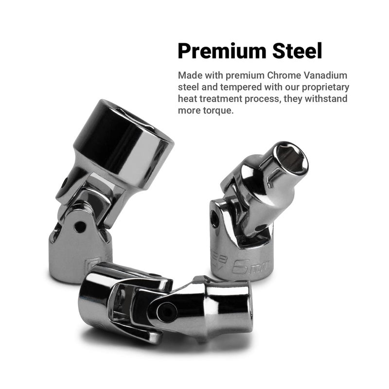 Capri Tools مقبس عالمي من كابري أدوات 8 مم، 1/4 بوصة، 6 نقاط، مقياس - Image 2