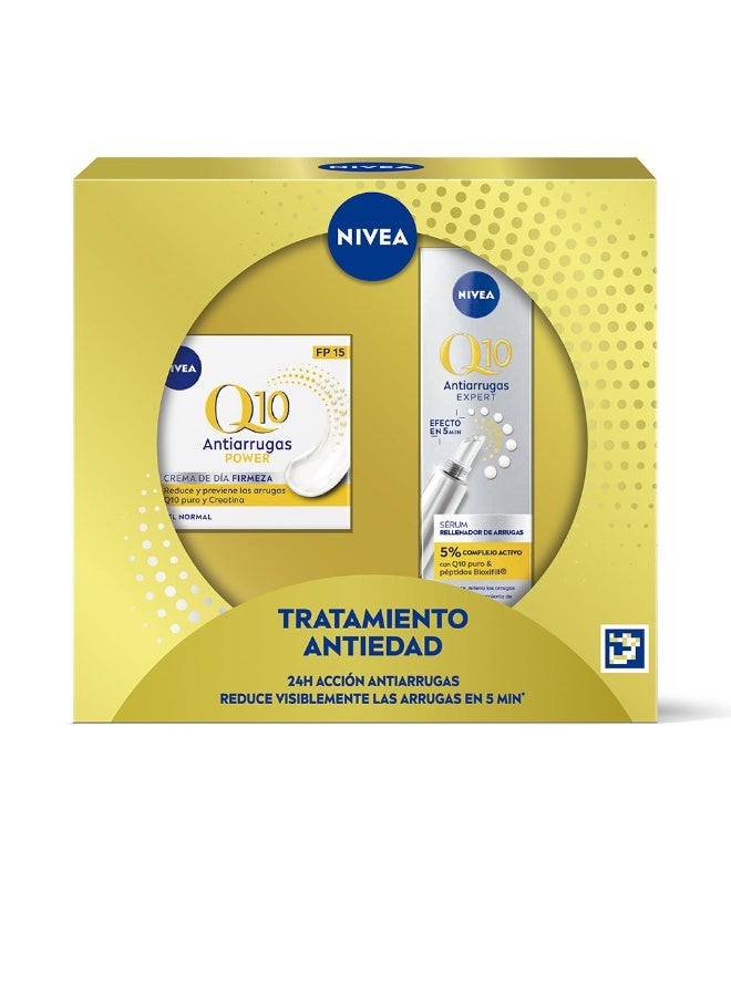 Nivea Q10+ Anti-Wrinkle Day Cream SPF15 +  Anti-Wrinkle Expert Serum - Image 1