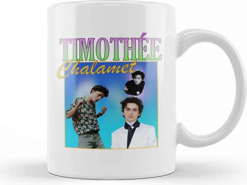 Baskı Dükkanı Print Shop Timothee Chalamet Retro Tee 01 Mug Porcelain