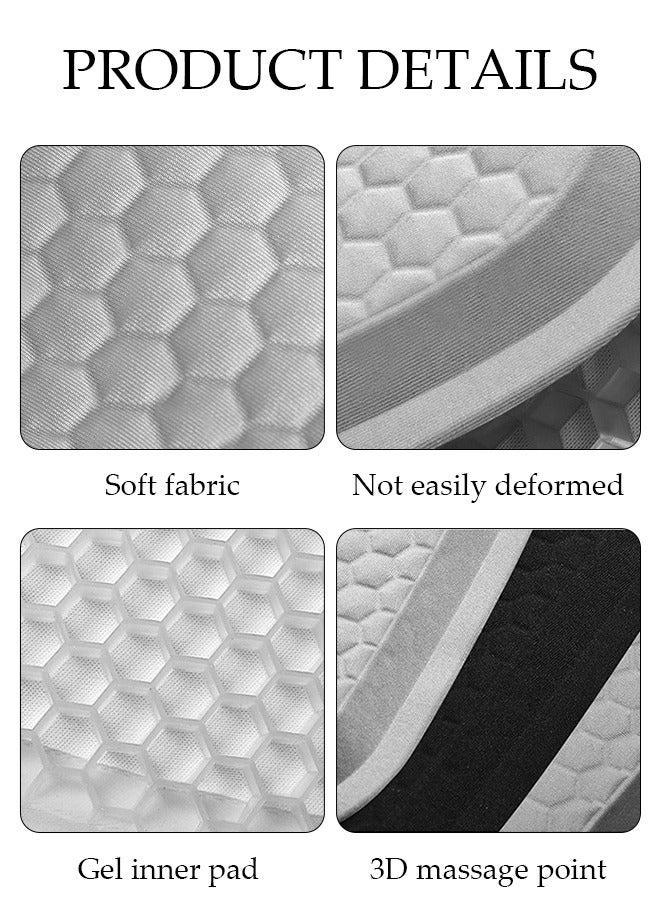 DUNISO Car seat Cushion for Gel Seat Cushion, Cooling Seat Cushion with Non-Slip Office Chair Gel Seat Cushion Home Wheelchair Seat Cushion Soft and Breathable Fits Car, SUV, Pickup Truck - Image 3