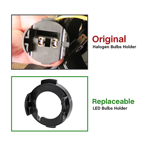 Mingrui test 2Pcs H7 LED Headlight Bulb Holder Retainers Adapter for Kia Soul Rio Sedona Carnival for Hyundai Elantra Sonata H7 HID Headlight Bulb Spacer Holder Clip Retainers - Image 2