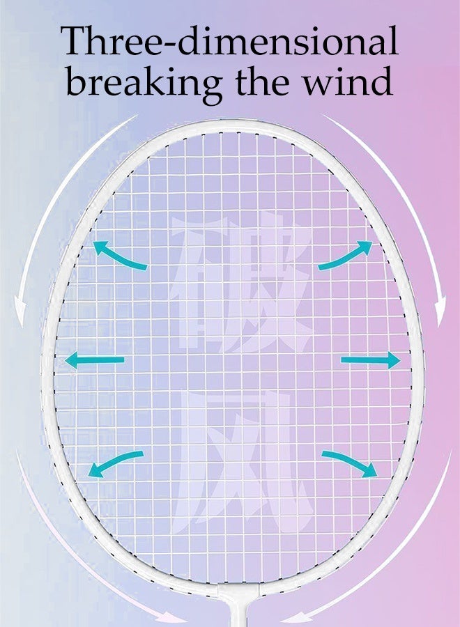 DUNISO Badminton Rackets Set 2 Player Badminton Rackets Lightweight Badminton Racquet with Carrying Bag and 3 Shuttlecocks Upgrade Adult Badminton Racket Set Badminton Backyard Games for Outdoor,Garden,Beach - Image 3