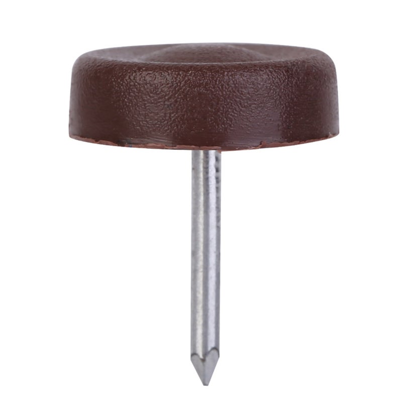 100pcs Furniture Sofa Chair Table Bottom Protector Glides Anti slip Nails Pads 18mm*5mm - Image 1