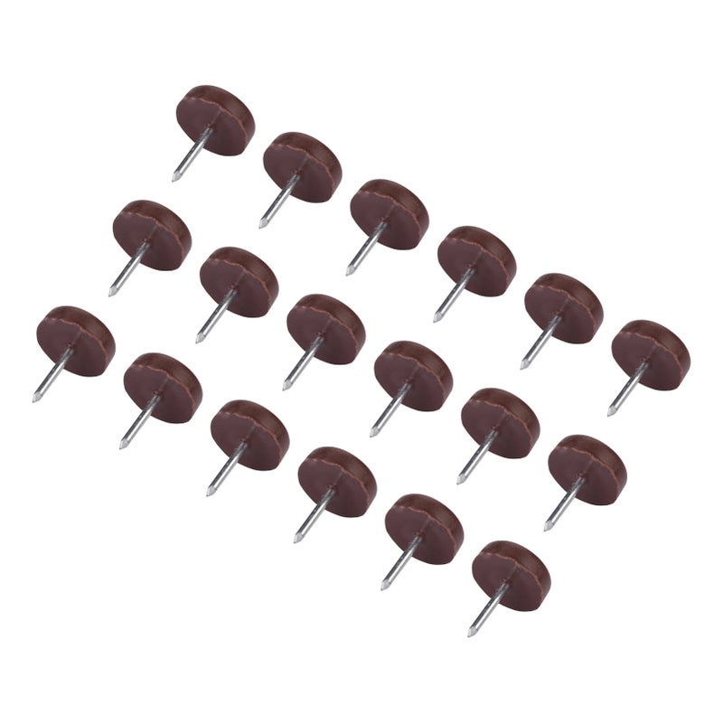 100pcs Furniture Sofa Chair Table Bottom Protector Glides Anti slip Nails Pads 18mm*5mm - Image 2