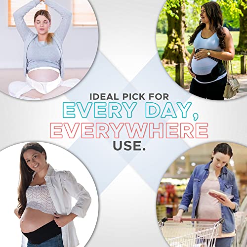 AARAM Maternity Belt Pregnancy Belly Support Belt for Pregnancy, Breathable Adjustable Belly Band for Pregnant Women - Back Support, Lower Back Pain Relief & Posture Support | Abdominal Binder (Skin) - Image 5