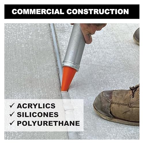 Albion Engineering Company 235-3(25 Pack) Cone Nozzle for Albion Professional Line Caulking Guns, Orange, Pack of 25 - Image 5
