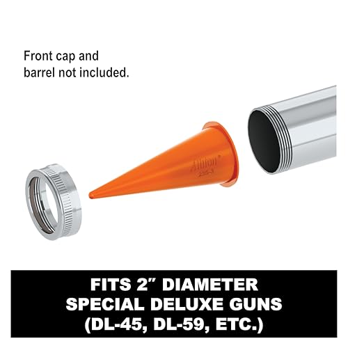 Albion Engineering Company 235-3(25 Pack) Cone Nozzle for Albion Professional Line Caulking Guns, Orange, Pack of 25 - Image 3