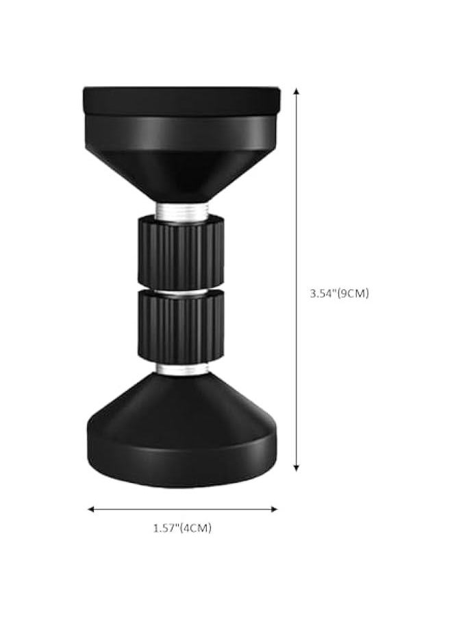 HOOKOR - Headboard Stoppers for Wall, Adjustable Threaded Bed Frame Anti-Shake Tool, Bedside Anti Shake Tool for Beds Sofas Cabinets, Easy to Install, 4PCs, Black,L - Image 1