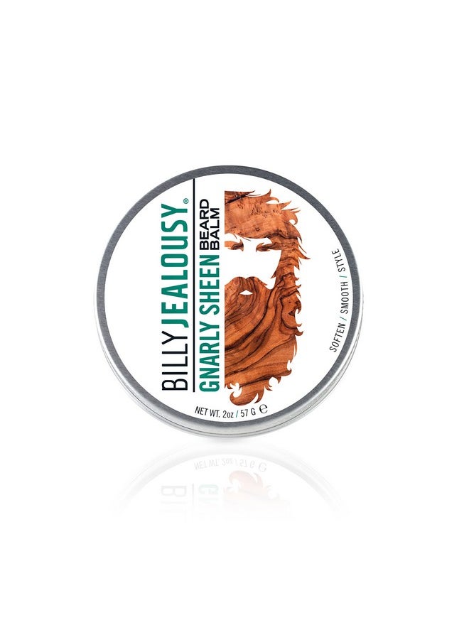Billy Jealousy Beard Balm With Light Hold & Low Shine, Everyday Beard Styling Balm Loaded With Coconut, Shea & Sunflower Oils For Smooth & Nourished Beard & Skin, Gnarly Sheen, 2 Oz  - Image 1