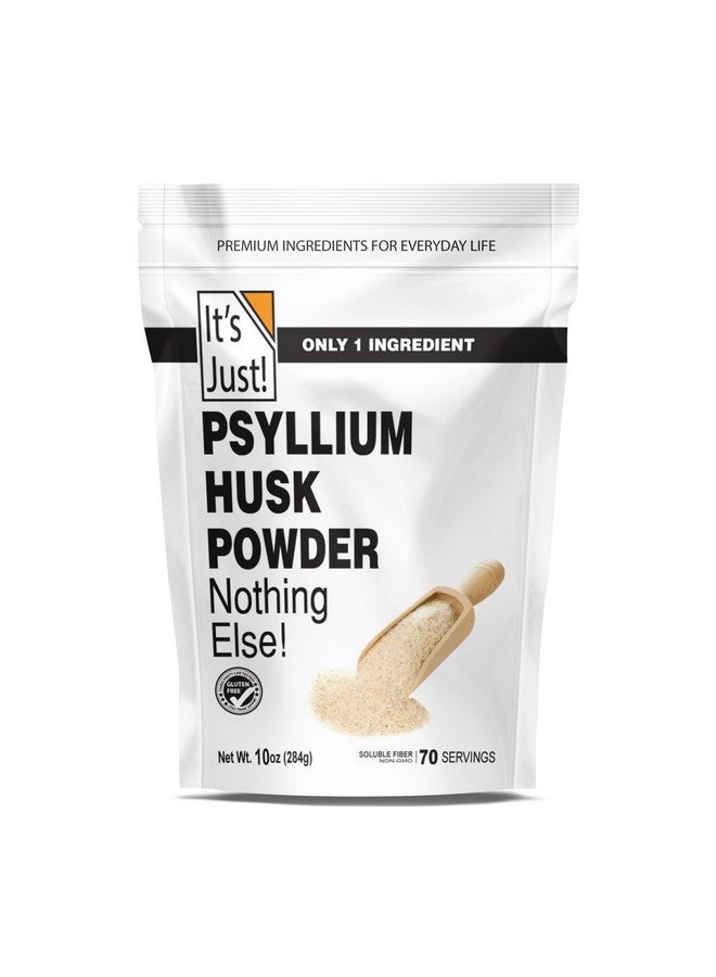 It's Just! - Psyllium Husk Powder, Easy Mixing Dietary Fiber, Cleanse Your Digestive System, Finely Ground Powder, Ideal for Keto Baking, Non-GMO (Unflavored, 10oz (Pack of 1)) - Image 1