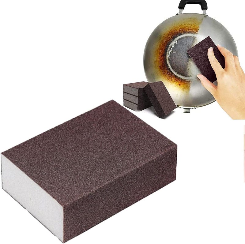 klarako Nano Carborundum Sponge Nano Emery Sponges Emery Sponge Brush Emery Sponge Magic Wipe Rust Eraser Emery Sponge Brush for Pots and Pans Cleaning Tool (1PC) - Image 1