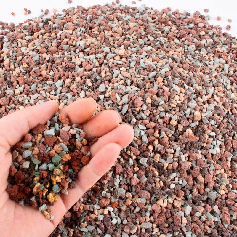 CJGQ 3.2 kg Lava Stones for Plants in the Door – Gravel Stones for Bonsai, Succulents, Cactus, Potting Soil and Vase Fillers, Fairy Gardening, Top-Dressing - Image 1