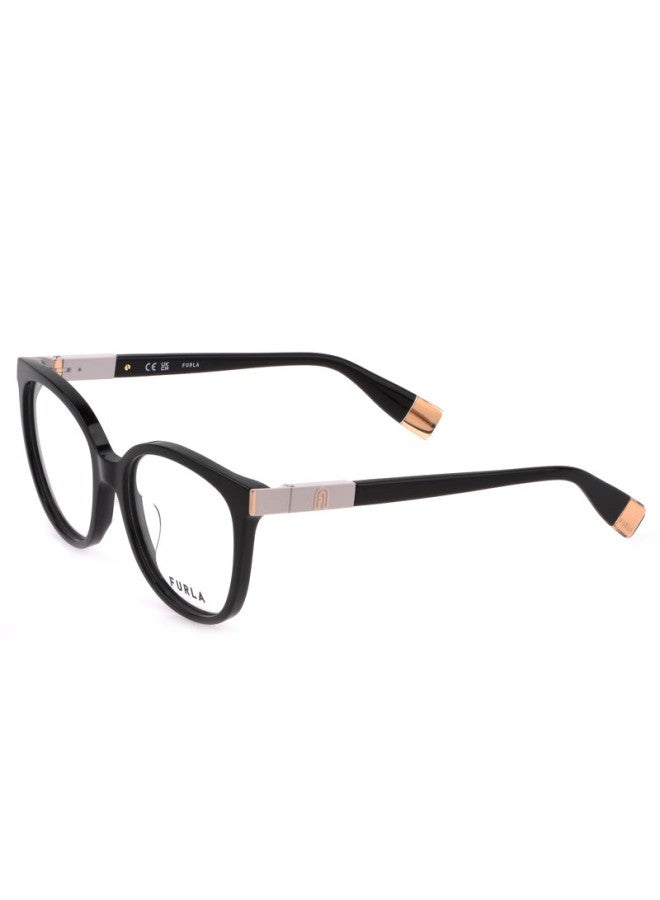 Furla Full-frame Women's Vfu720 Commuter Myopia Optical Gl Frame Optical Gl 540700 Glossy Black