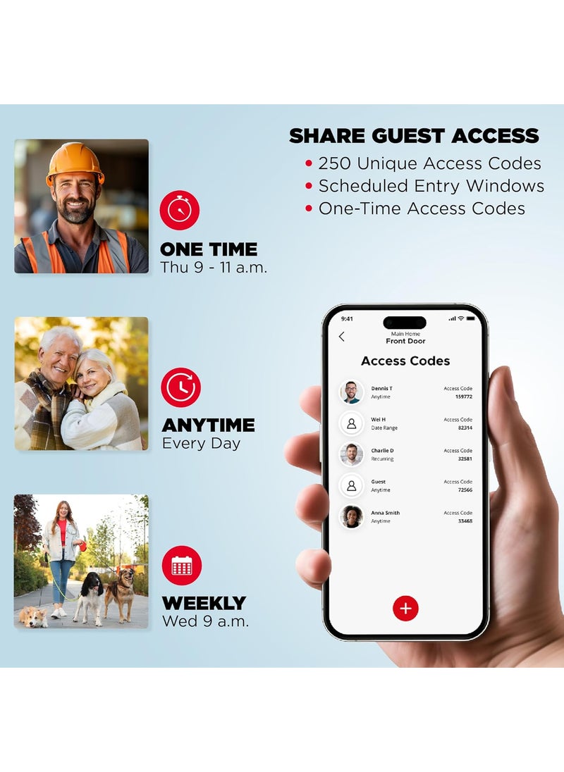 Kwikset - Kwikset Halo WiFi Smart Lock Keyless Entry Door Deadbolt Geofence AutoUnlock Grade AAA Certified No Hub Easy Install Satin Nickel Lifetime Finish Warranty Backlit Keypad - Image 1