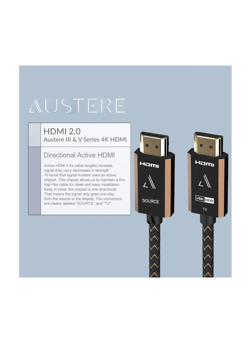 AUSTERE - Austere 4K Active HDMI Cable 5M 4K HDR - Image 1