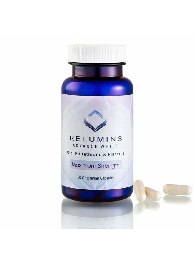 RELUMINS كبسولات تركيبة جلوتاثيون بيضاء فموية متقدمة - أقصى قوة - Image 1
