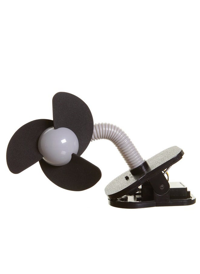 dreambaby Dreambaby Clip On Stroller Fan, Black w/Silver  - Image 2