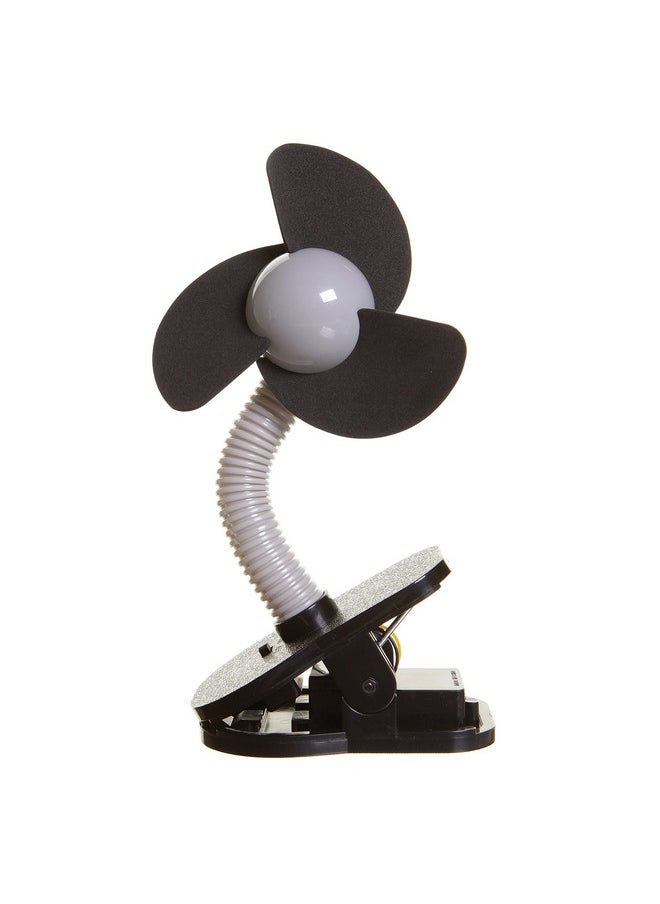 dreambaby Dreambaby Clip On Stroller Fan, Black w/Silver  - Image 1