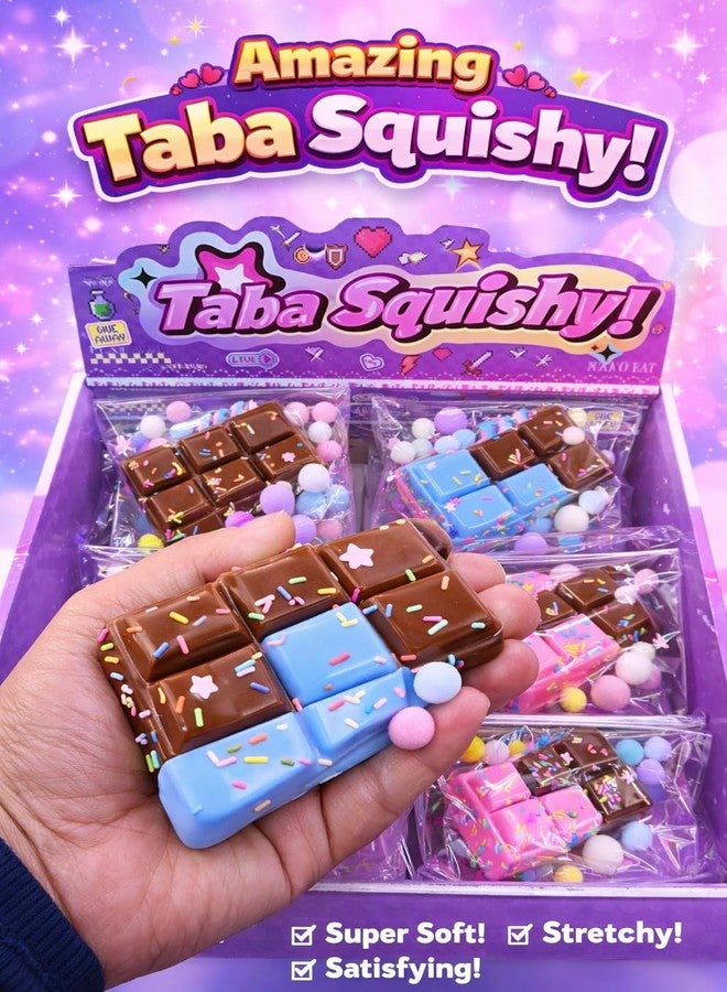 Richtots Premium Taba Squishy Chocolate Squishy Dual Color Stress Relief Toys Adults Kids Fufu Squishy,Fidget Toy Soft Squeeze Ball for Anxiety, Party, Birthday, Return Gifts, - Image 3