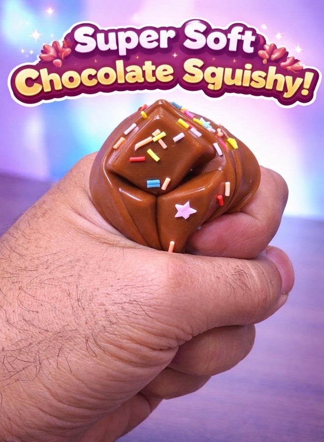 Richtots Premium Taba Squishy Chocolate Squishy Dual Color Stress Relief Toys Adults Kids Fufu Squishy,Fidget Toy Soft Squeeze Ball for Anxiety, Party, Birthday, Return Gifts, - Image 2