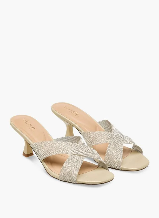 Women Cross Strap Heel Sandals