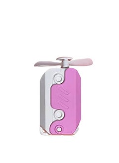 OUYoo 2 in1 Portable Mini Handheld Fan Fidget Toy, USB Rechargeable Cute Fans And Fidget Toy, Cool Radish Knife Small Fan for Outdoor Office  - Image 1