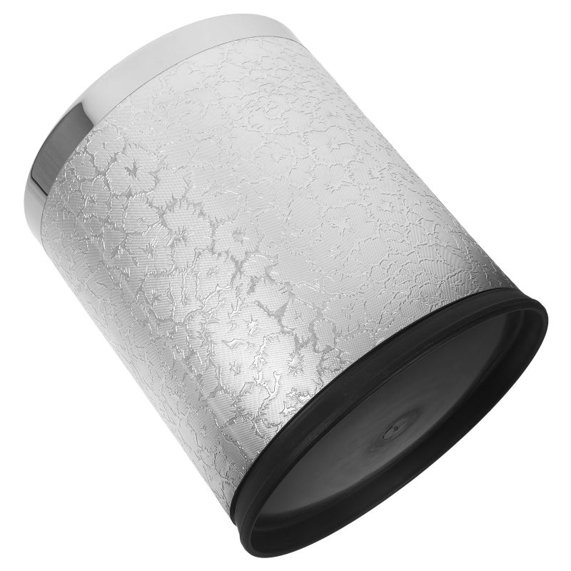 Retro Style Trash Can Bathroom Trash Can Hotel Trash Can KTV Trash Bin Home Round Trash Can Garbage Can Office Kitchen Garbage Can - Image 1